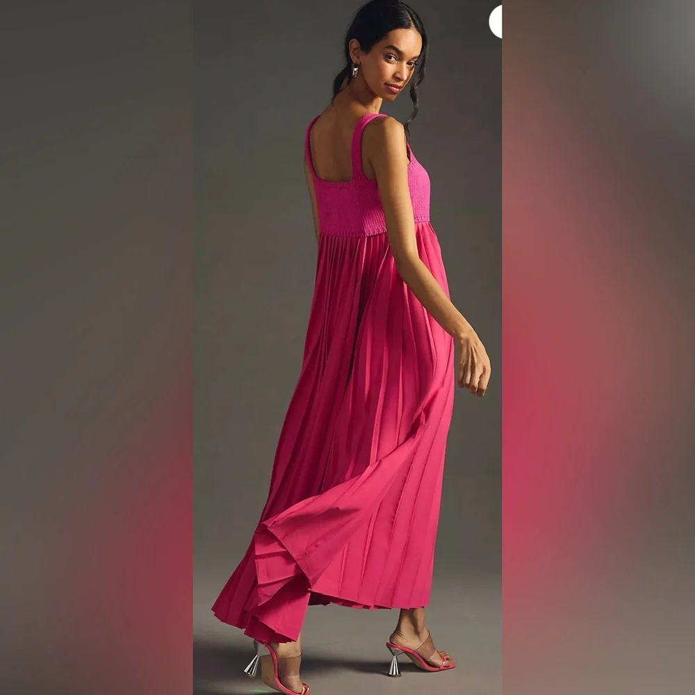 Anthropologie Pink Maxi Dress - Picture 3 of 10